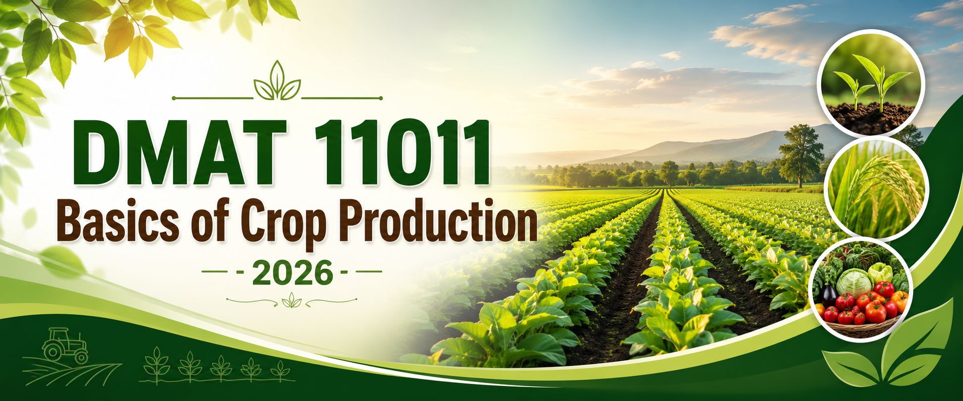 DMAT 11011 Basics of Crop Production - 2026